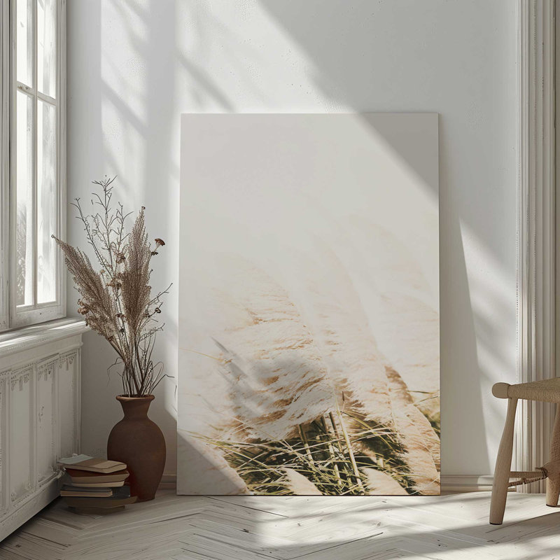 Soft Pampas Plumes Rolled Canvas Print, Wrapped Canvas, 30" H x 20" W x 1.25" D