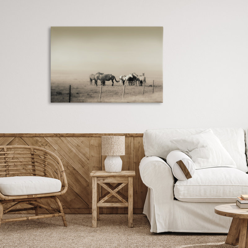 Toile monochrome The Herd, par Roberta Murray, H 20 po x l 30 po