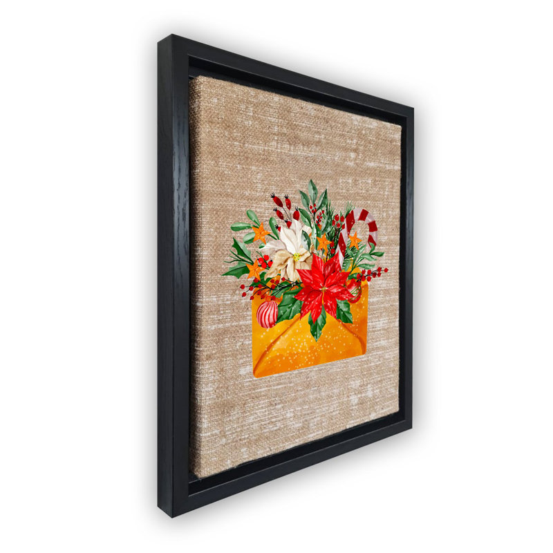 Peinture décorative sur toile encadrée, Noir, H 26,4 po x l 18,5 po