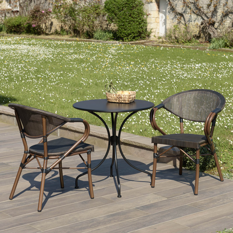Deeson 2 - Person Patio Dining Set with Round Table