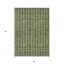 Tapis intérieur lavable rayé vert olive 5 pi x 8 pi