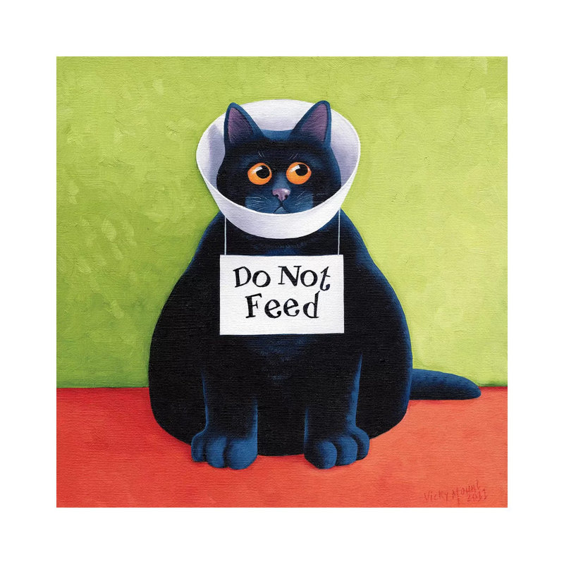 Do Not Feed by Vicky Mount - Painting on Canvas, 66.04cm H x 66.04cm W x 3.81cm D, Wrapped Canvas