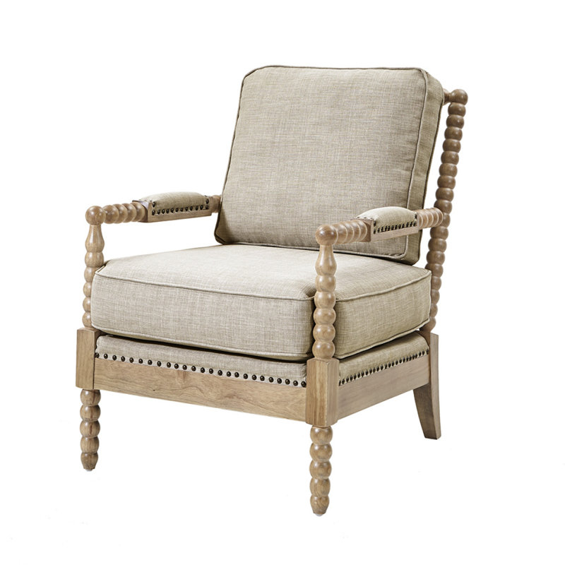 Fauteuil Accent, Brun, Beige