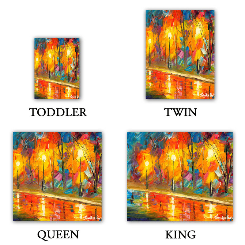 Ensemble de housse de couette streetlights, 1 housse simple + 1 taie standard