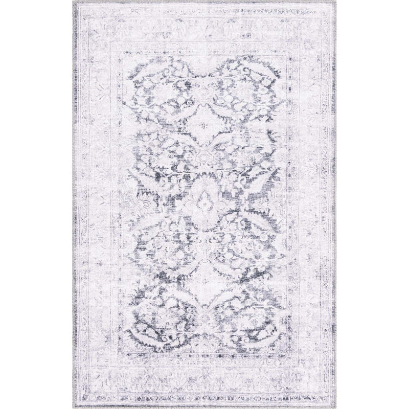 Heyde Chenille Oriental Indoor Rug, Rectangle 3'6" x 5'6"