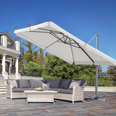 Cadain 300cm X 300cm Rectangular Cantilever Parasol