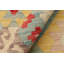 Tapis rouge / beige / bleu à motif géométrique en laine tissé à plat Rectangle 9 pi 1 po x 12 pi 3 po Bronwood