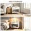 50 cm W Bedside Table-1138376119