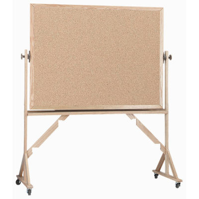 Freestanding Cork Reversible Medium - 4' - 6' Bulletin Board