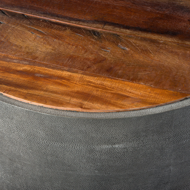 Crosby Solid Wood Coffee Table, Brown, Gray