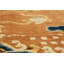 Hand Knotted Wool Area Rug in Orange