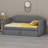 Multifunctional Lounge Bed Featuring Hidden Trundle Storage and Built-in Device Charging Ports-175873594