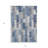 HomeRoots 3' X 5' Navy Blue And Sky Blue Geometric Washable Indoor Outdoor Area Rug