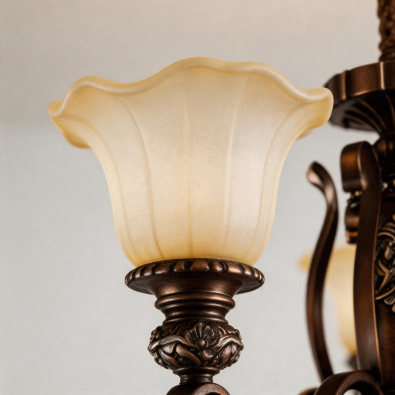Plafonnier semi-encastré Retro Bronze Chandelier