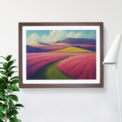 Pretty Spring Meadow Landscape Vol.4 - Single Picture Frame Print