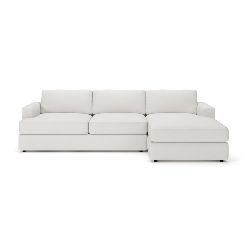 Cayden 2-Piece Upholstered Sectional, Right Hand Facing, Macarena Beige