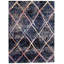 Tapis bleu marine / rouge Stigall-484237001