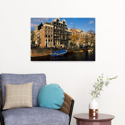 Buildings Along A Canal Amsterdam Netherlands Abstract Contemporary Architecture City Art