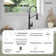2-Function Single Handle Pull Down Kitchen Faucet with LED Base