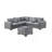 Corduroy Sectional set with Ottoman-655756774
