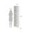 Darwen 3-Piece 80"H 5-Shelf Bookcase Set - Wide Bookcase and Narrow Bookcases Set of 2