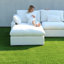 Canapé modulaire rembourré avec repose-pieds-110374987-110374986