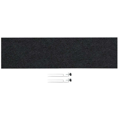 Soundsorb Edge Clip Desktop Privacy Panels - 48" X 12" Rectangular