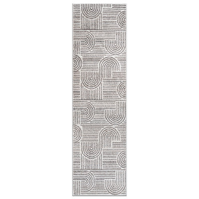 Rambo Bohemian Stripe Arch Design Area Rug
