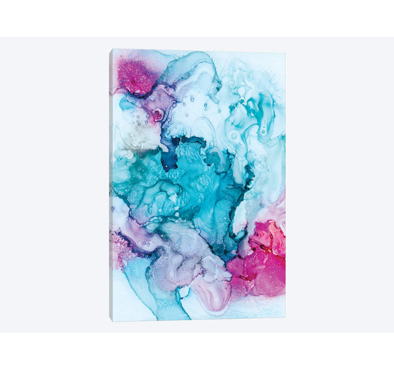 « candied corail », reproduction d’impression sur toile tendue, H 12 po x l 8 po x P 0,75 po, Toile tendue, Pas de tapis