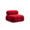 Élégant canapé 1 place, revêtement rouge, 37,4 po x 37,4 po x 29,5 po | Structure durable en bois de hêtre et en bois aggloméré, tissu 100% polyester, dossier 28 en mousse à densité moyenne | Conception modulaire personnalisable avec dossier amovible, parfait pour les hôtels et les espaces de divertissement