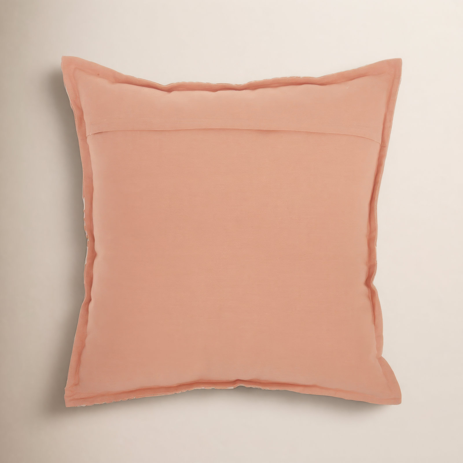 Arielle Cotton Throw Pillow, 18'' H x 18'' W, Coral Geometric 1