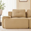 Canapé modulaire en forme de L de 82 pouces avec tissu velours côtelé, assise profonde, passepoil perlé et sans assemblage requis-824659716