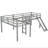 L-Shaped Twin Loft Bed With And Slide, Gray - Maximize Bedroom Comfort Style Slide Build A Luxurious-1563261120