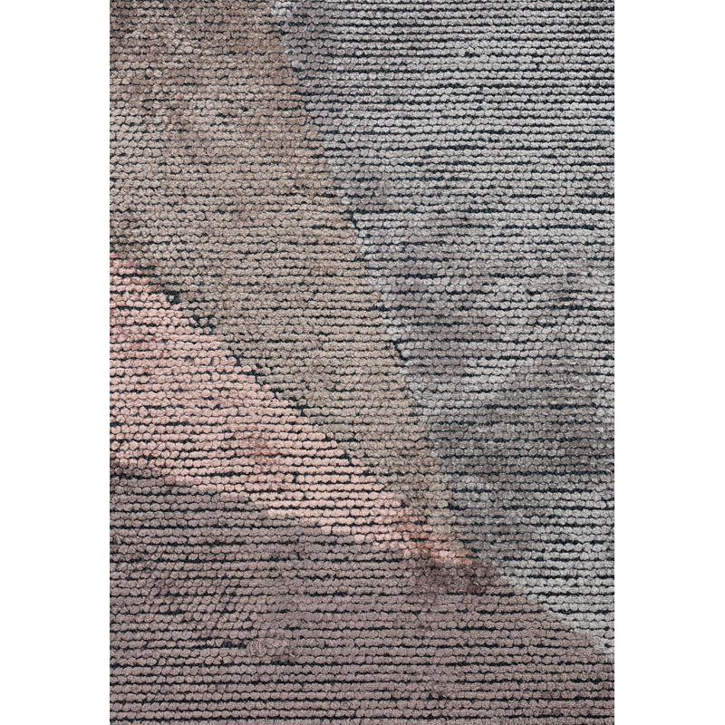 Modern Abstract Triangle Geo Puzzle, Rectangle 6'7" x 8'3"