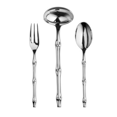 Bali 3 Piece Stainless Steel Hostess Set