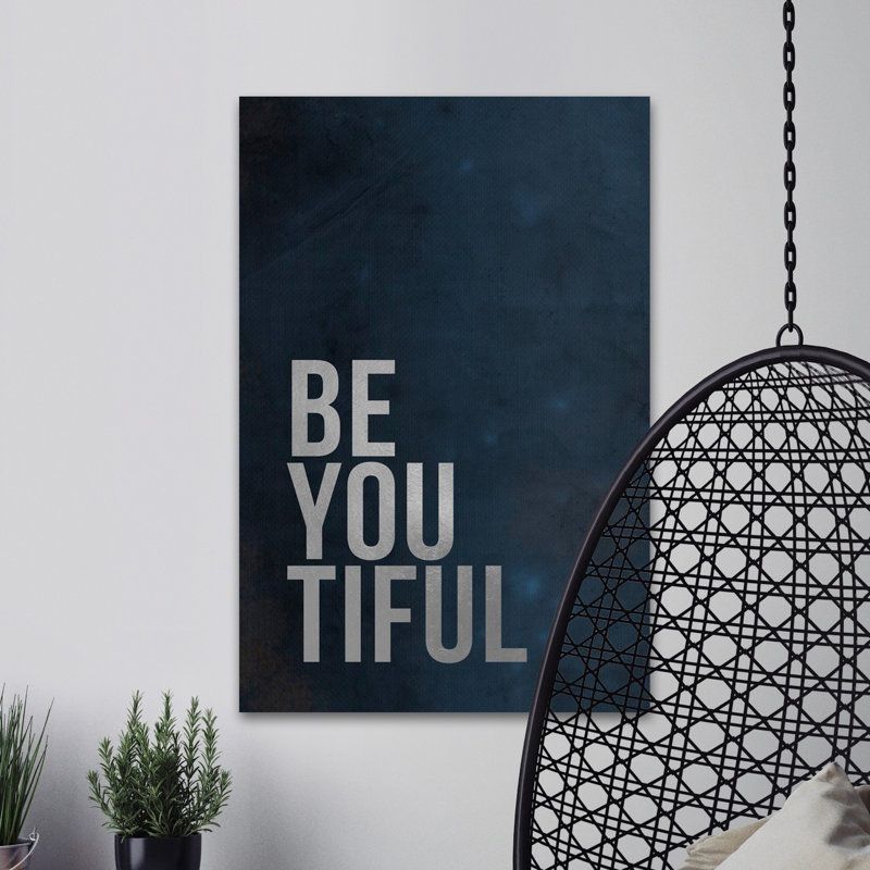 Be You Tiful - Wrapped Canvas Print, 30cm H x 20cm W x 3.81cm D
