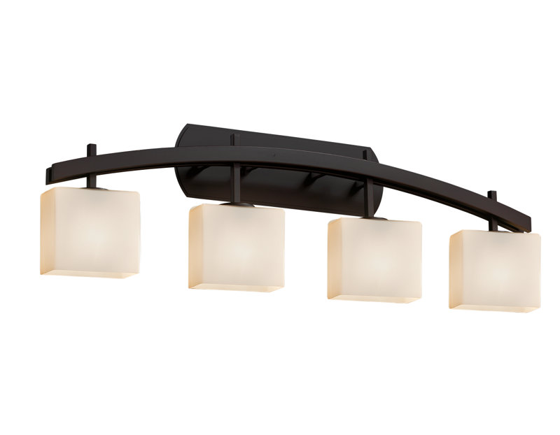 Casson 4 - Light Dimmable Bath Bar, Weave, Brushed Nickel