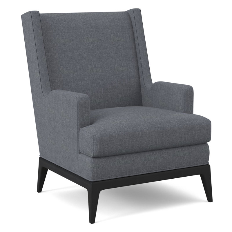 Cooper Wingback Chair, Elise Harbor, Espresso