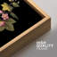 Élégance botanique, floral sur fond noir, nature, illustrations, décor-101751793-101751795