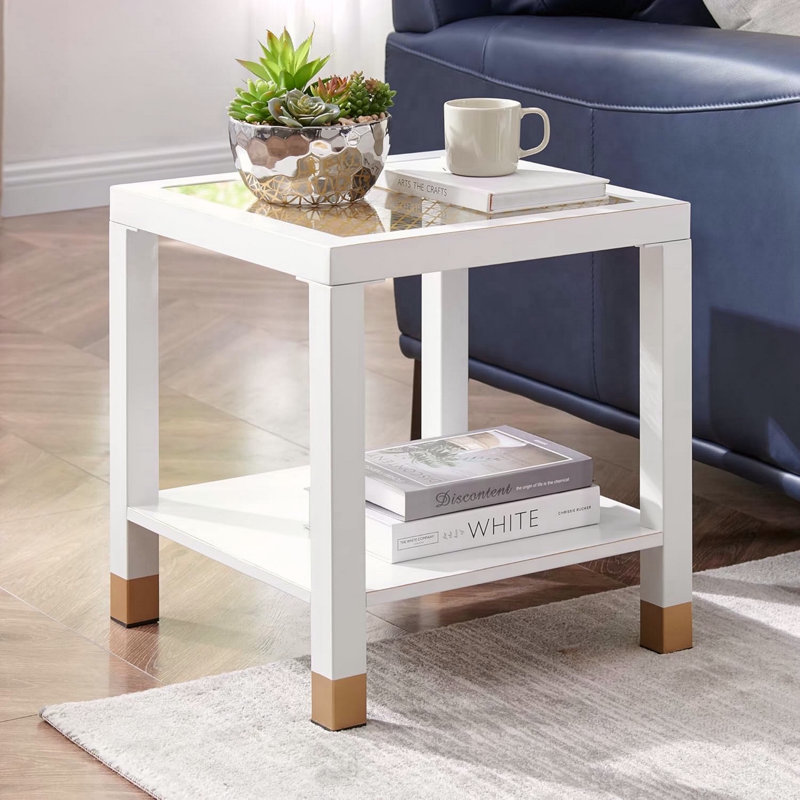 Table de bout en verre