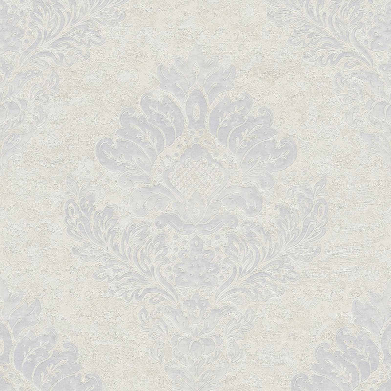 SantaMonica 10.05m x 53cm Matte Wallpaper Roll, Cream/Grey