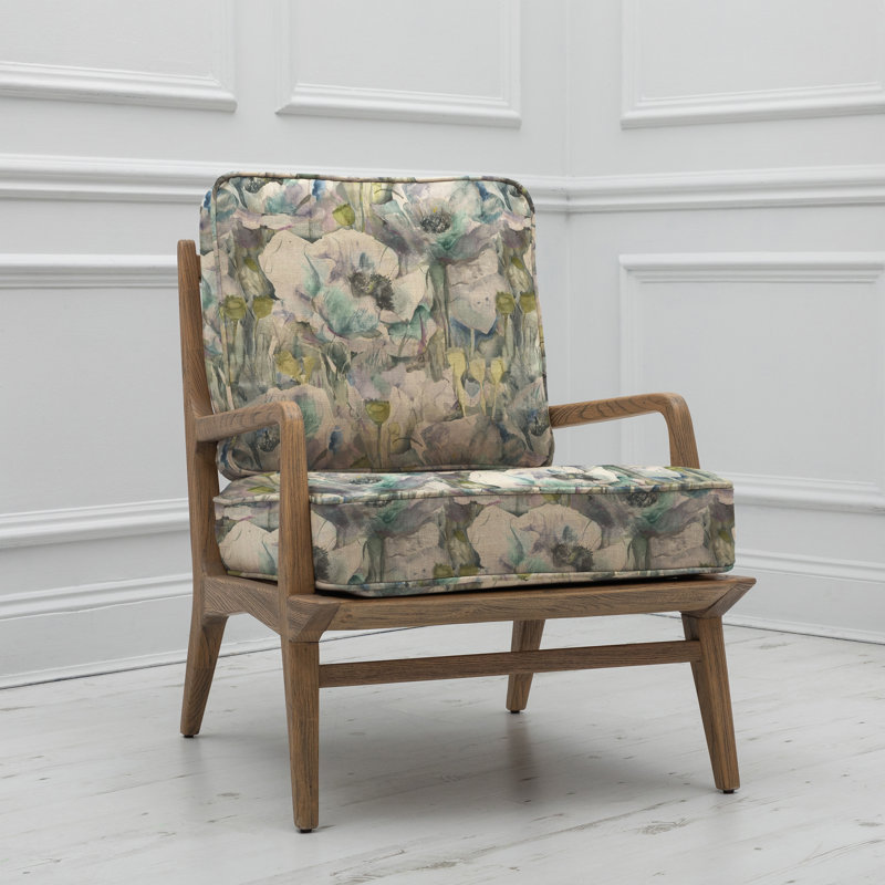 Idris Upholstered Linen and Cotton Club Chair