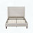 Upholstered Bed Frame High Headboard Chenille Cloth Slat Support-1102596517