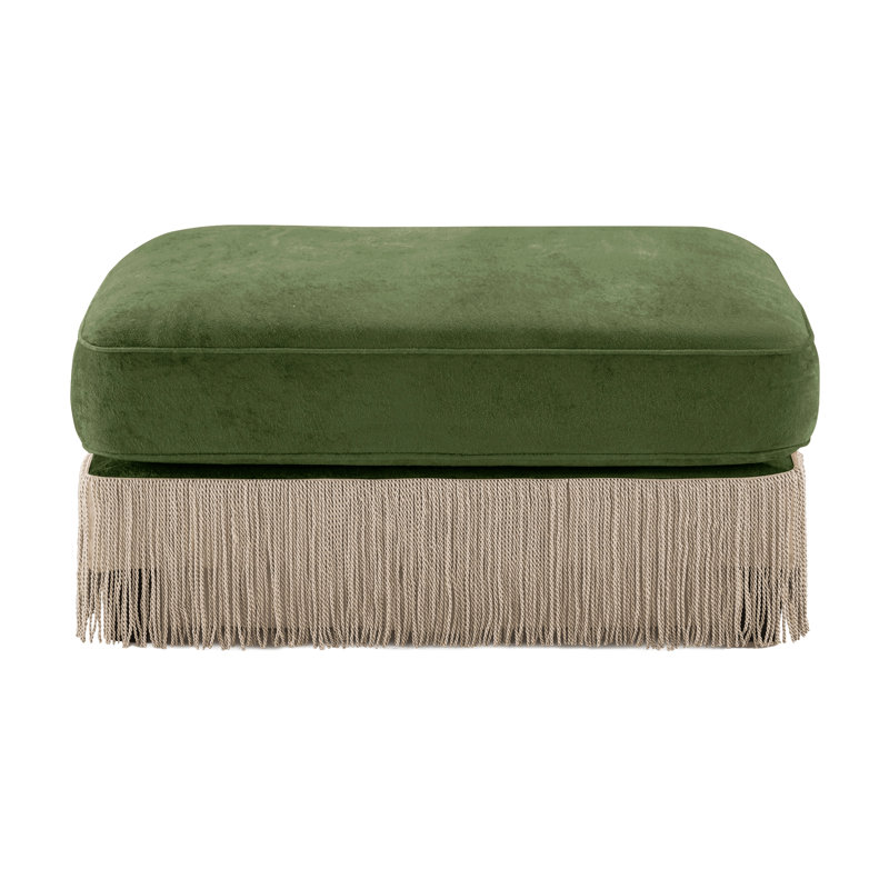 Repose-pieds en velours, Green