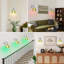 Appliques murales à piles avec télécommande et verre tulipe vert (ensemble de 2)-271770299-271770240