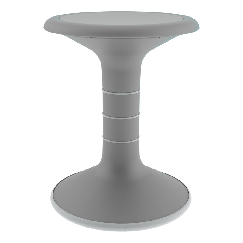 Tabouret Crossen Classroom, H 16 po, gris