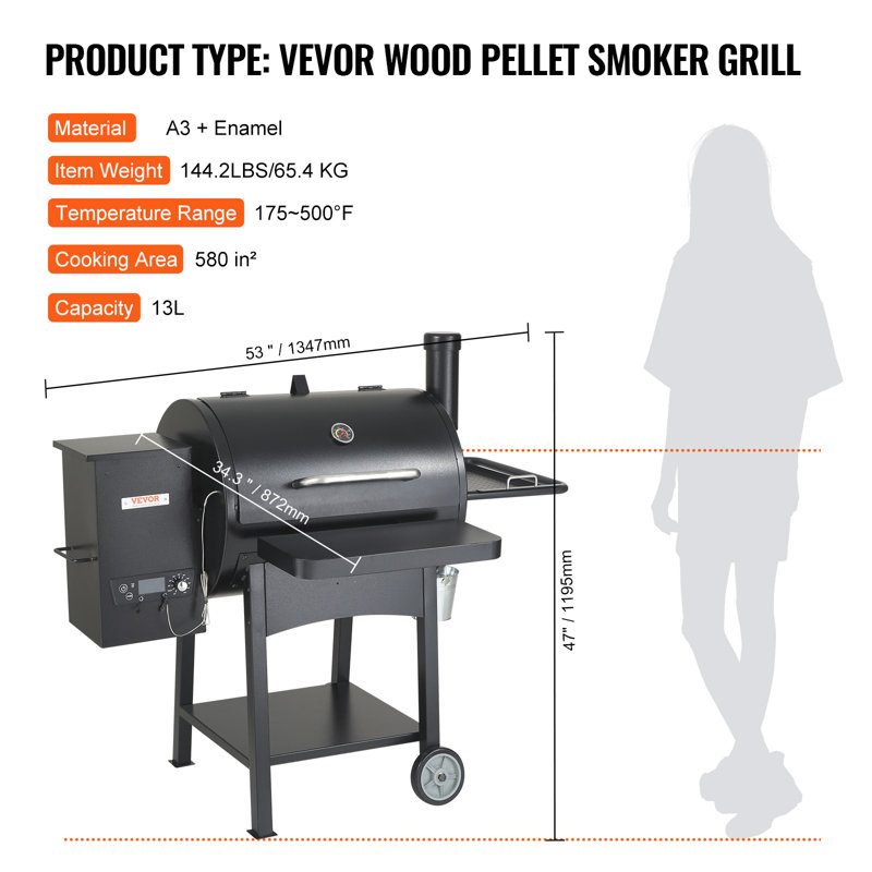 Barbecue au charbon l 53 po VEVOR