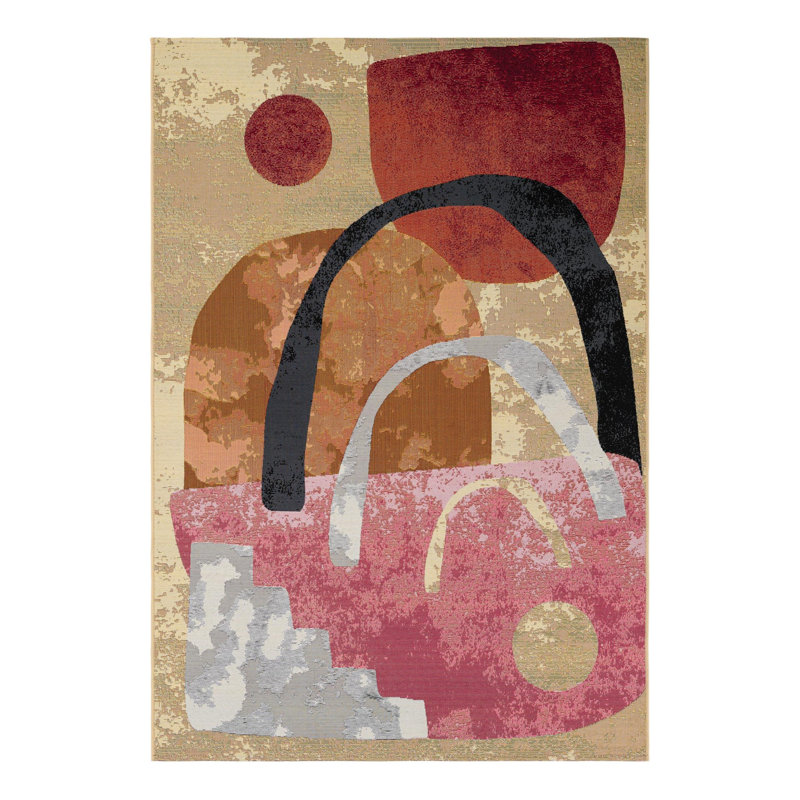 Keazia Indoor/Outdoor Area Rug, Rectangle 5'1" x 8'