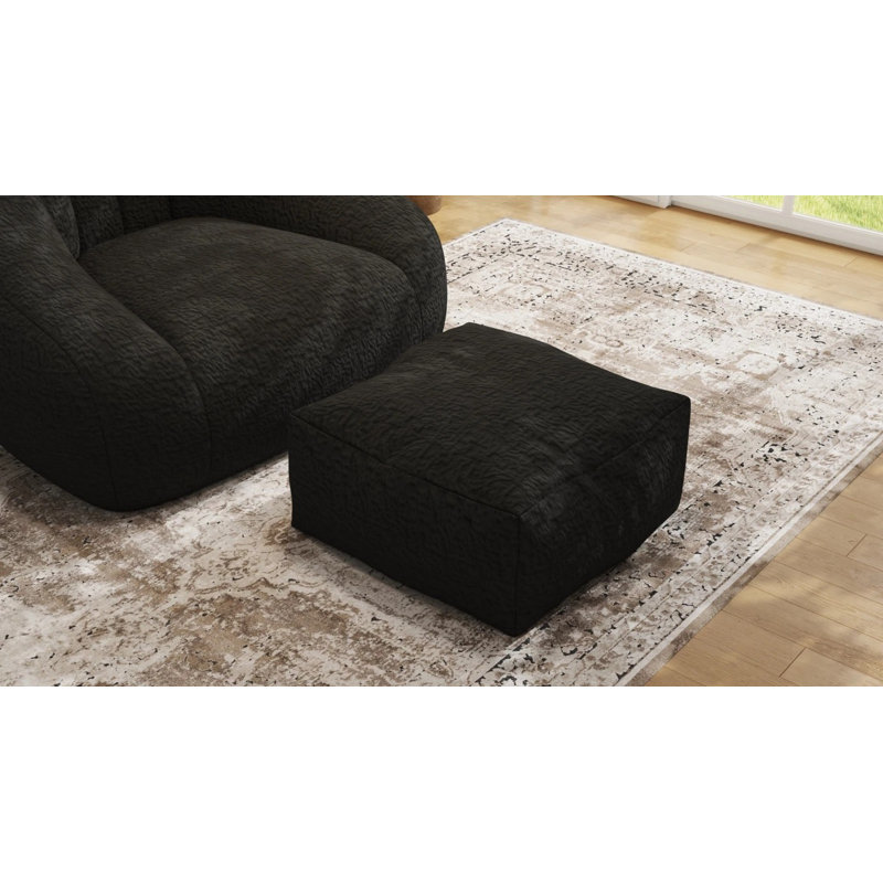 Fauteuil à billes Fireside Chair Recamier Tatami, Chenille noir