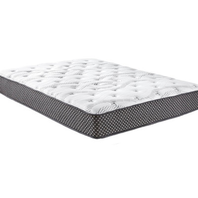 10" Medium Firm Full Mattress - Wicking Fabric To Regulate Temperature, Hd Gel Memory Foam For Comfort, Perimeter Edge Wrapped Coils A Good Night's Sleep, Adjustable Compatible, Foams, Black White,